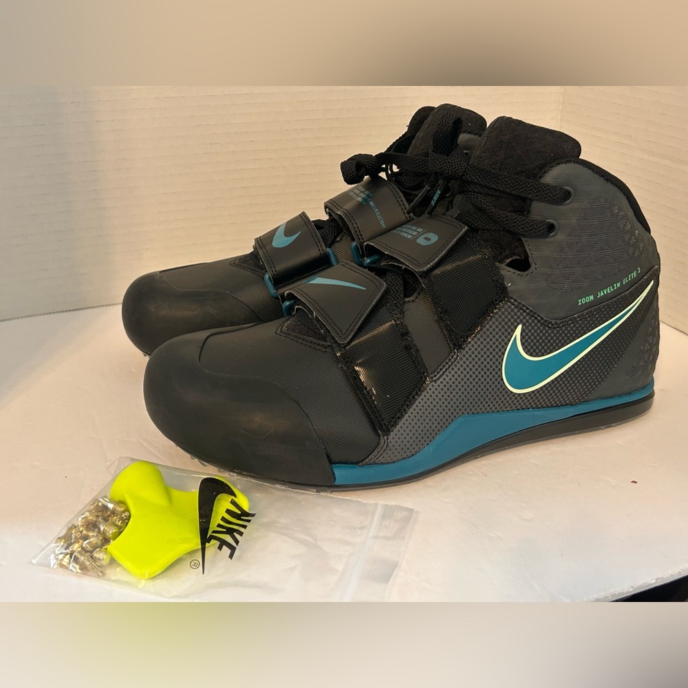 Nike Zoom Javelin Elite 3 Mens Size 10 Black Electric Algae FZ9626-001